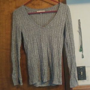 soft long grey sleeve shirt I got from express